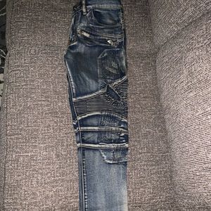 Men S 30 Denim Biker Jeans w Zippers!!